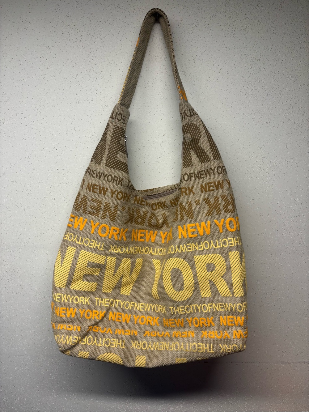 New York Canvas Hobo Bag NWOT